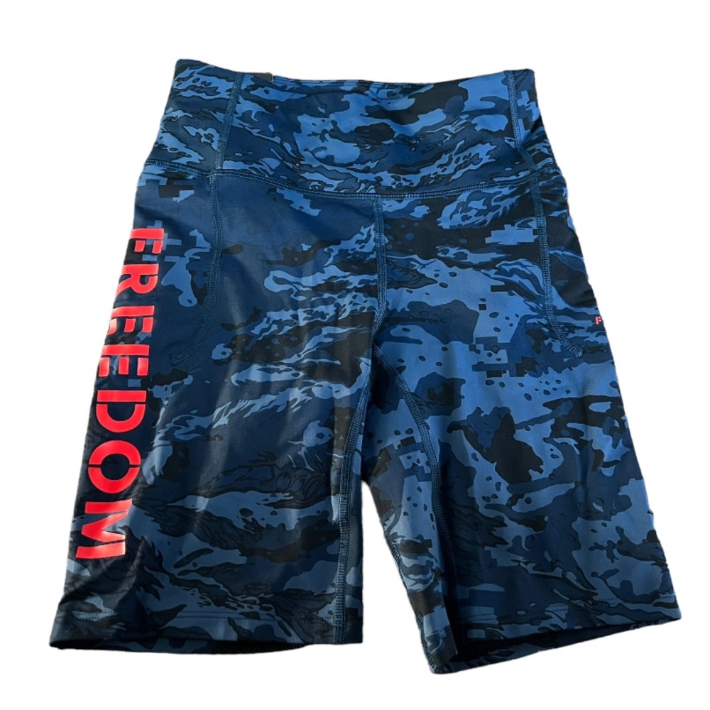 Women's Under Amour Meridian Freedom Bike Shorts blue size xtra small